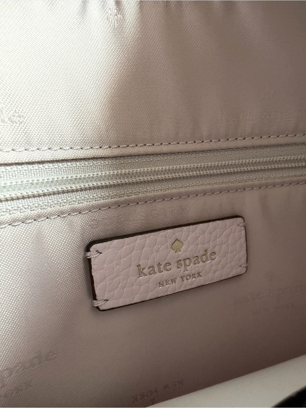 NWT Kate Spade New York pale amethyst pebbled leather shoulder crossbody handbag - Picture 7 of 7